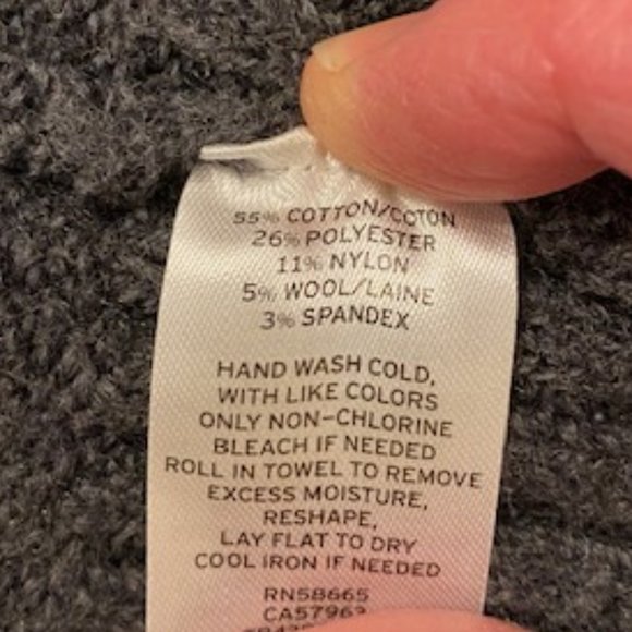 Treasure & Bond Grandfather Sweater, Charcoal Grey, Size XXS - Picture 4 of 8